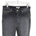 Re/Done High Rise Stove Pipe Jeans Women High Rise Straight Leg Cropped Black 30