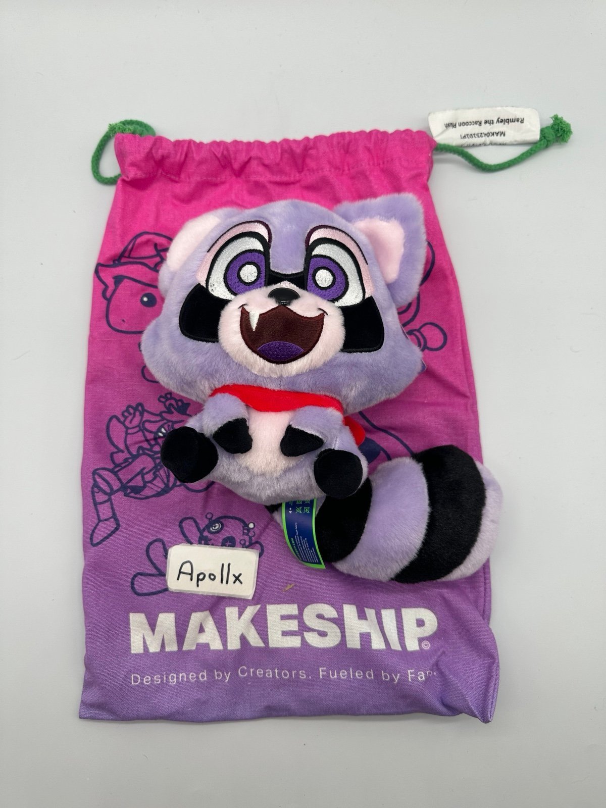 Makeship LE 18575 Rambley the Raccoon Plush by UniqueGeese Indigo Park