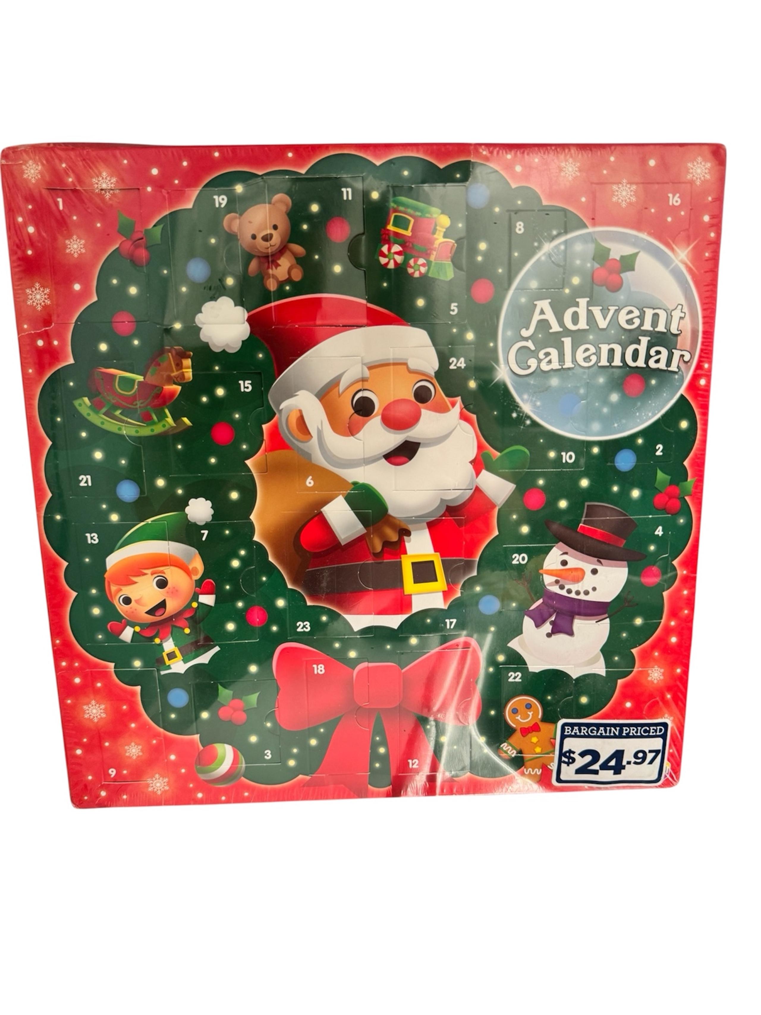 Merry Christmas Advent Calendar 24 ornaments Ages 3+ Super Cute collection NEW