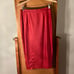 Red Terry skirt suit