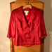Red Terry skirt suit