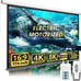Aoxun 110 Motorized Projector Screen - Indoor and Outdoor Movies Screen 110 inc