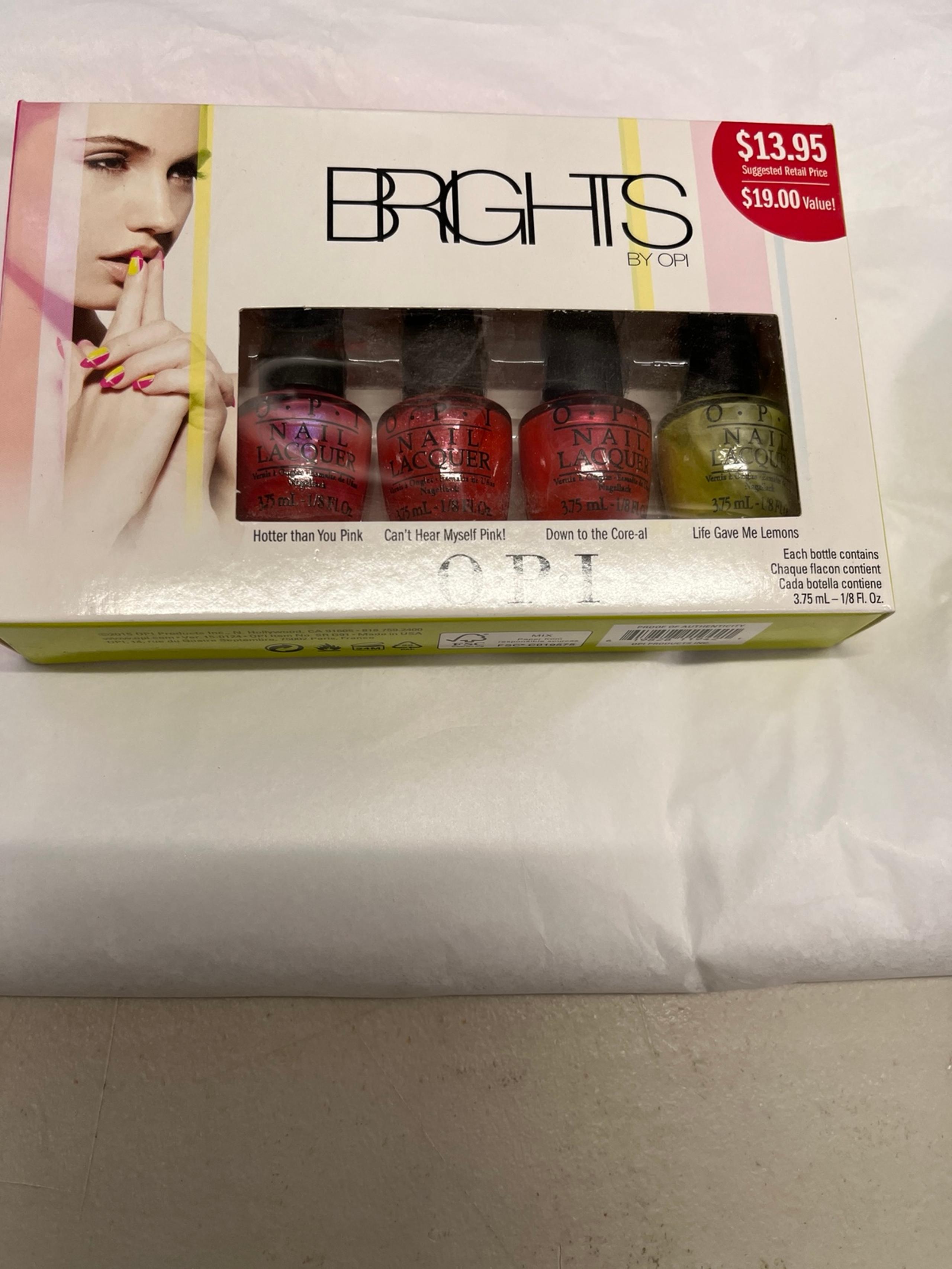 OPI Mini Nail Polish Lacquers Brights 4 colors, great gift!
