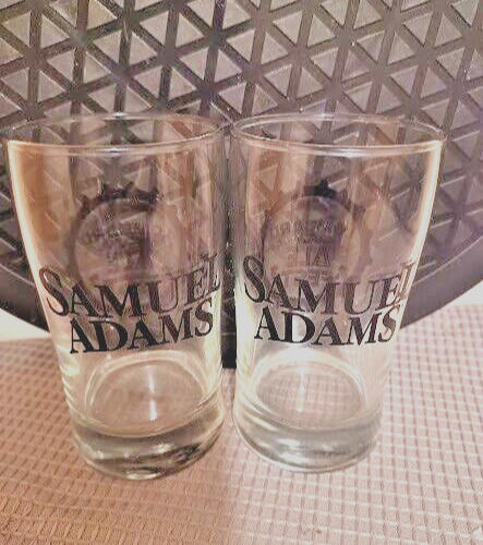 set of 2 SAMUEL ADAMS Shot Glass Lombard American Craft Ale Fest