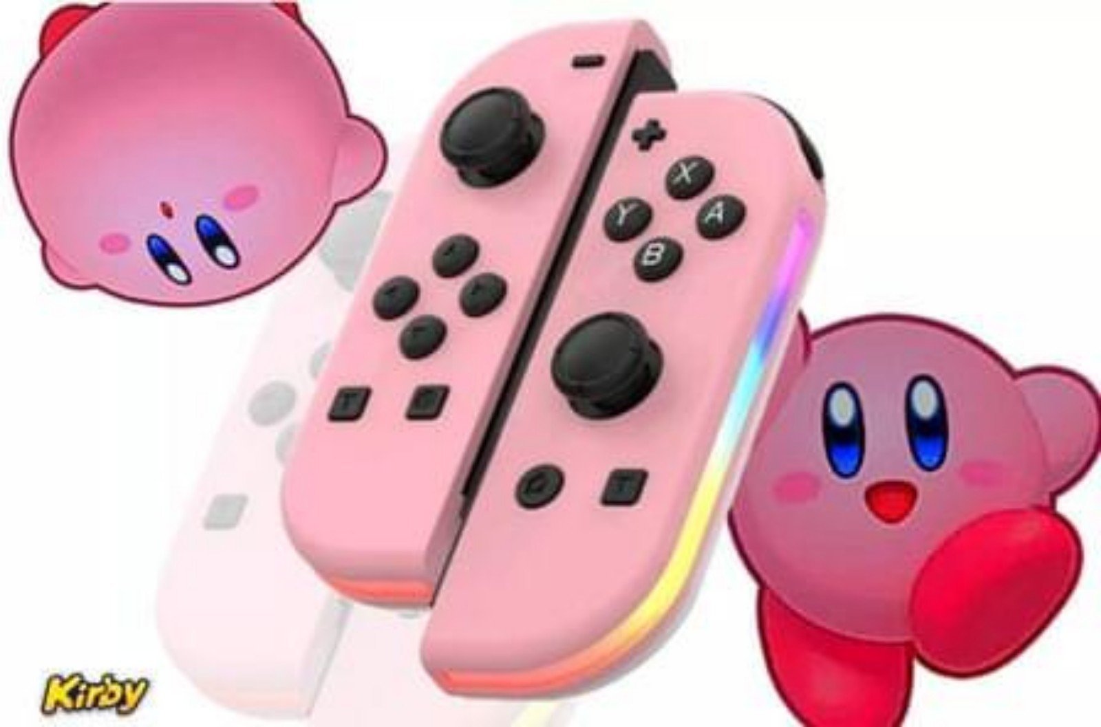 pink nintendo Switch joy con controllers