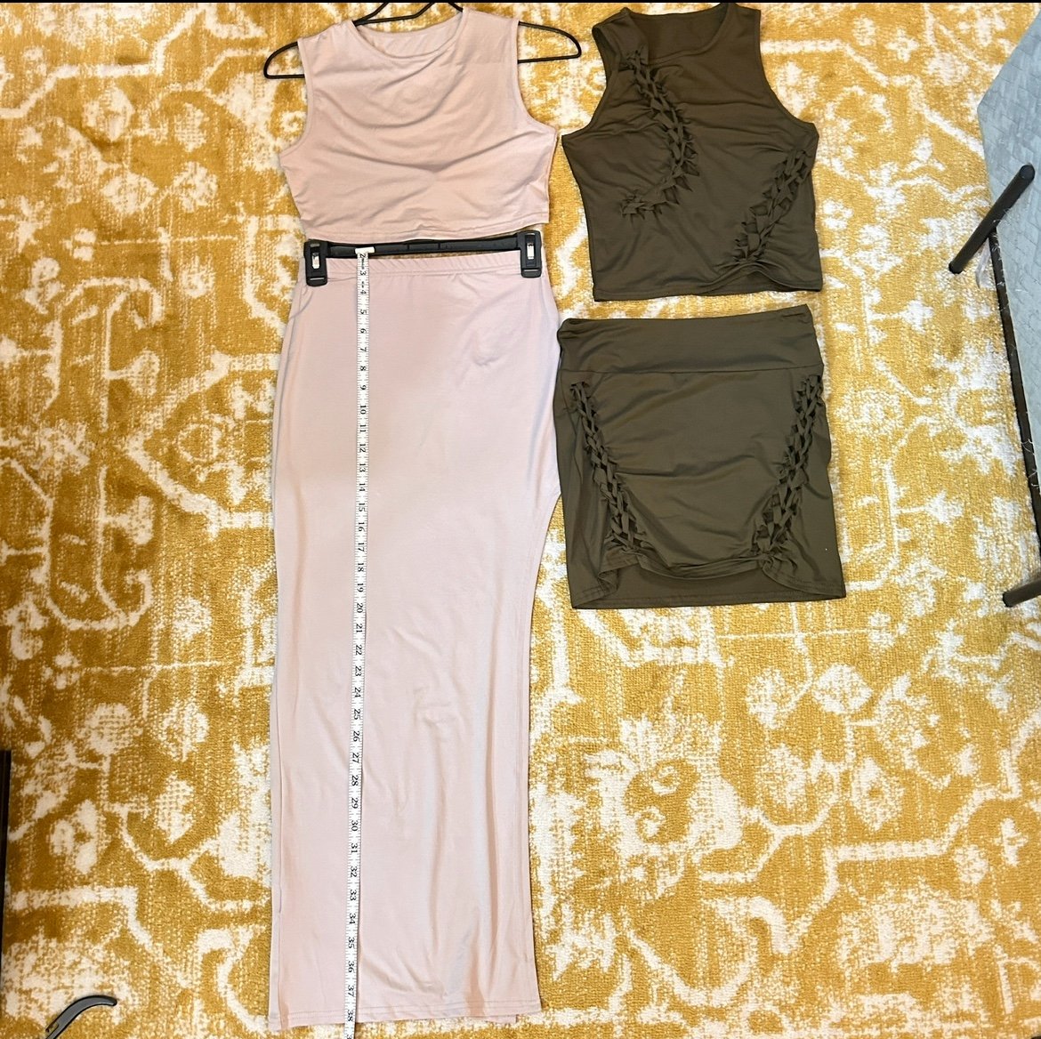 2 Skirt and top sets