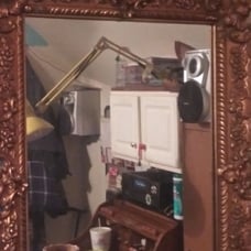 Large Gold Mirror
