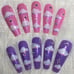 XXL Clouds n Stars Press On Nails