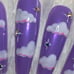 XXL Clouds n Stars Press On Nails