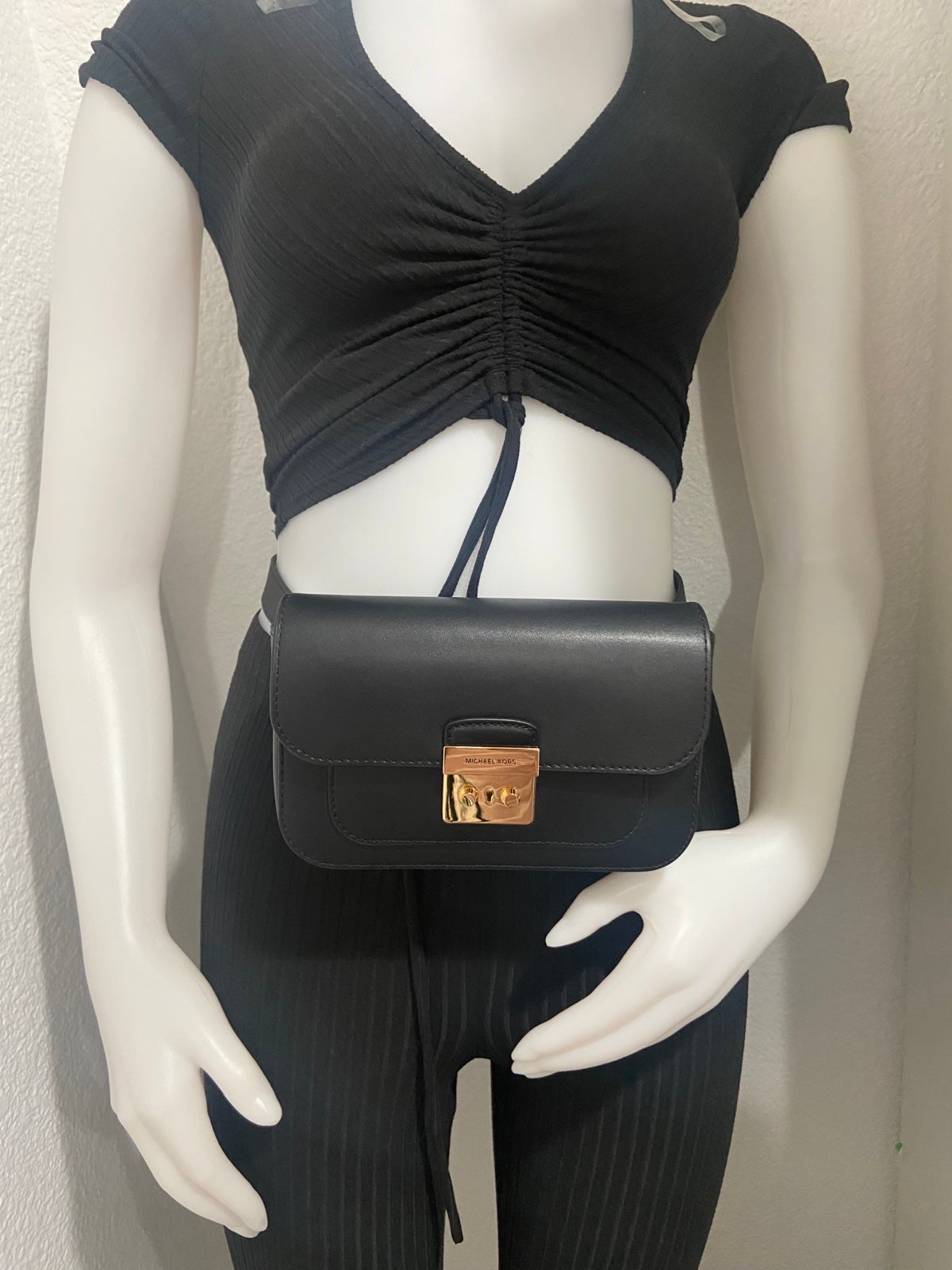 Michael Kors Black Sloan Editor Belt Bag