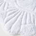 Anthropology white flower bath rug