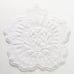 Anthropology white flower bath rug