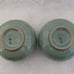 Pair of Celadon Porcelain 3 Piece Tea Caddy's Pot Jar Box Signed