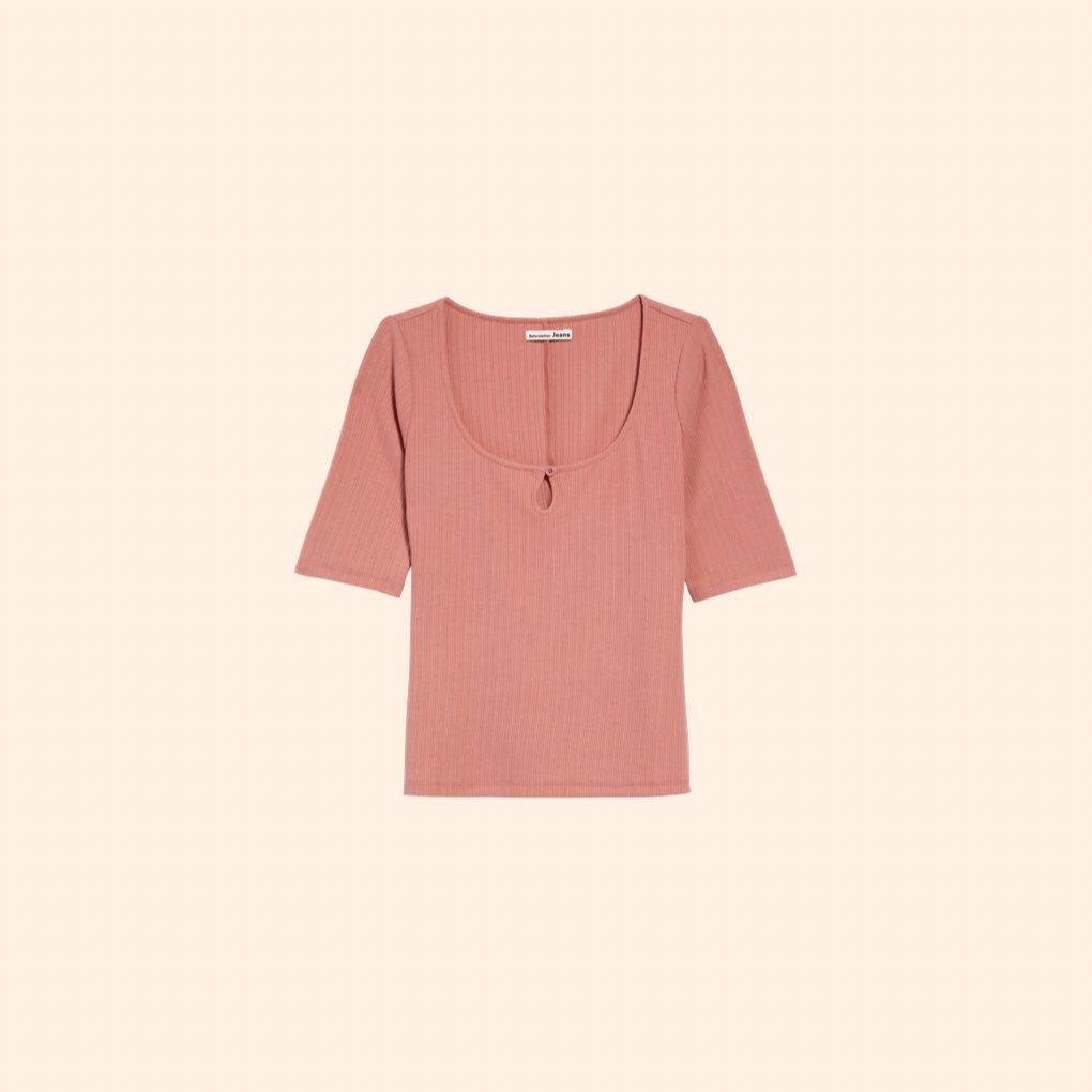 Reformation Kourtney Top (Rose)
