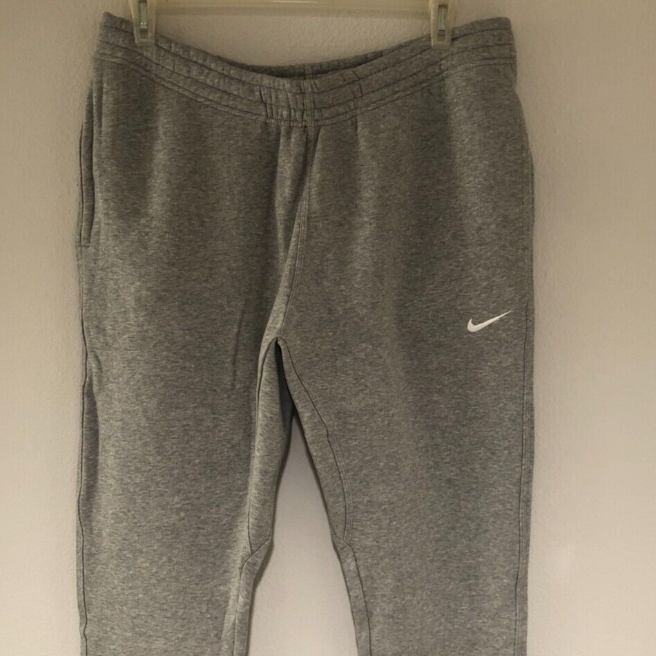 Men's Nike Club Fleece Jogger Tapered Pants Sz XL Heather Gray 826431-063 NWT
