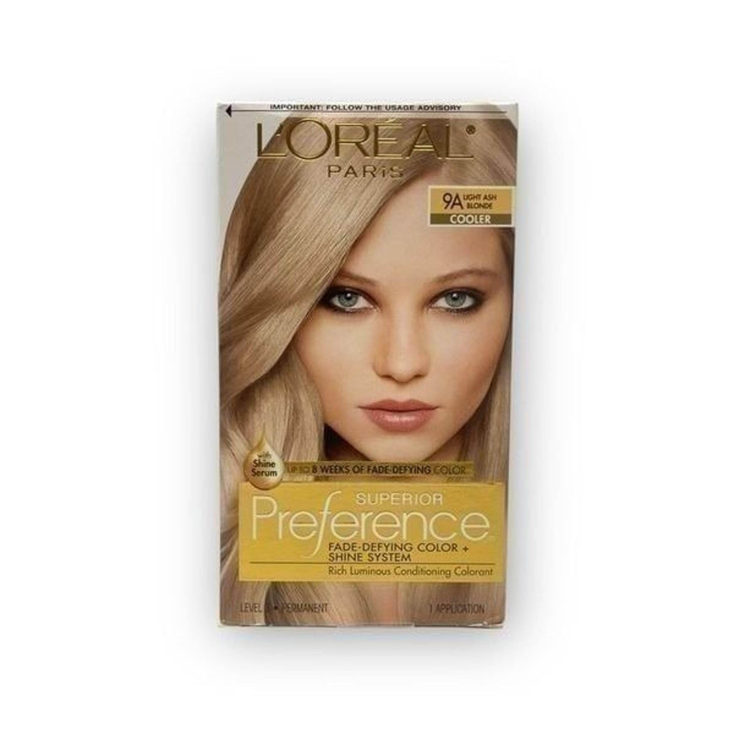 L'Oreal Paris 9A Light Ash Blonde Superior Preference Fade-Defying Color