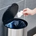 2.6 gal./10 Liter Stainless Steel Round Motion Sensor Trash Can for Bathroom