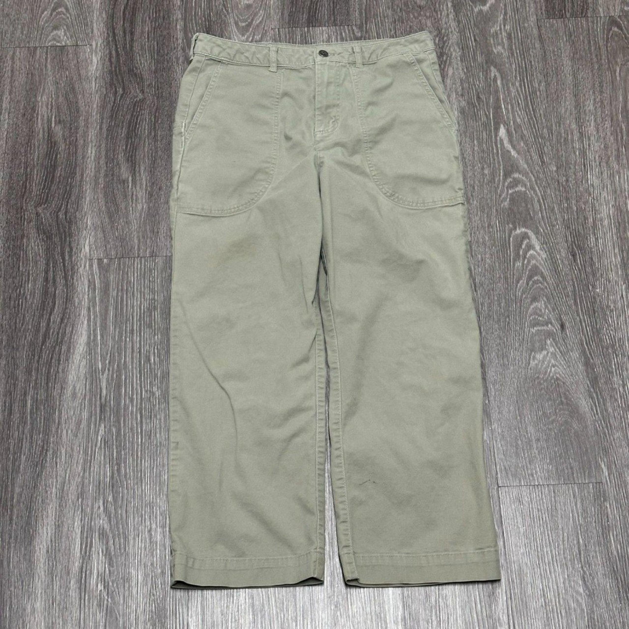 Patagonia Cargo Pants Womens 10 Khaki Beige Straight Leg Outdoor Pockets Hike