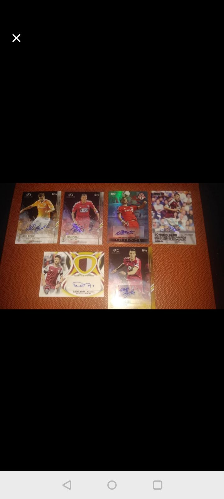 Topps Soccer Autograph card lot