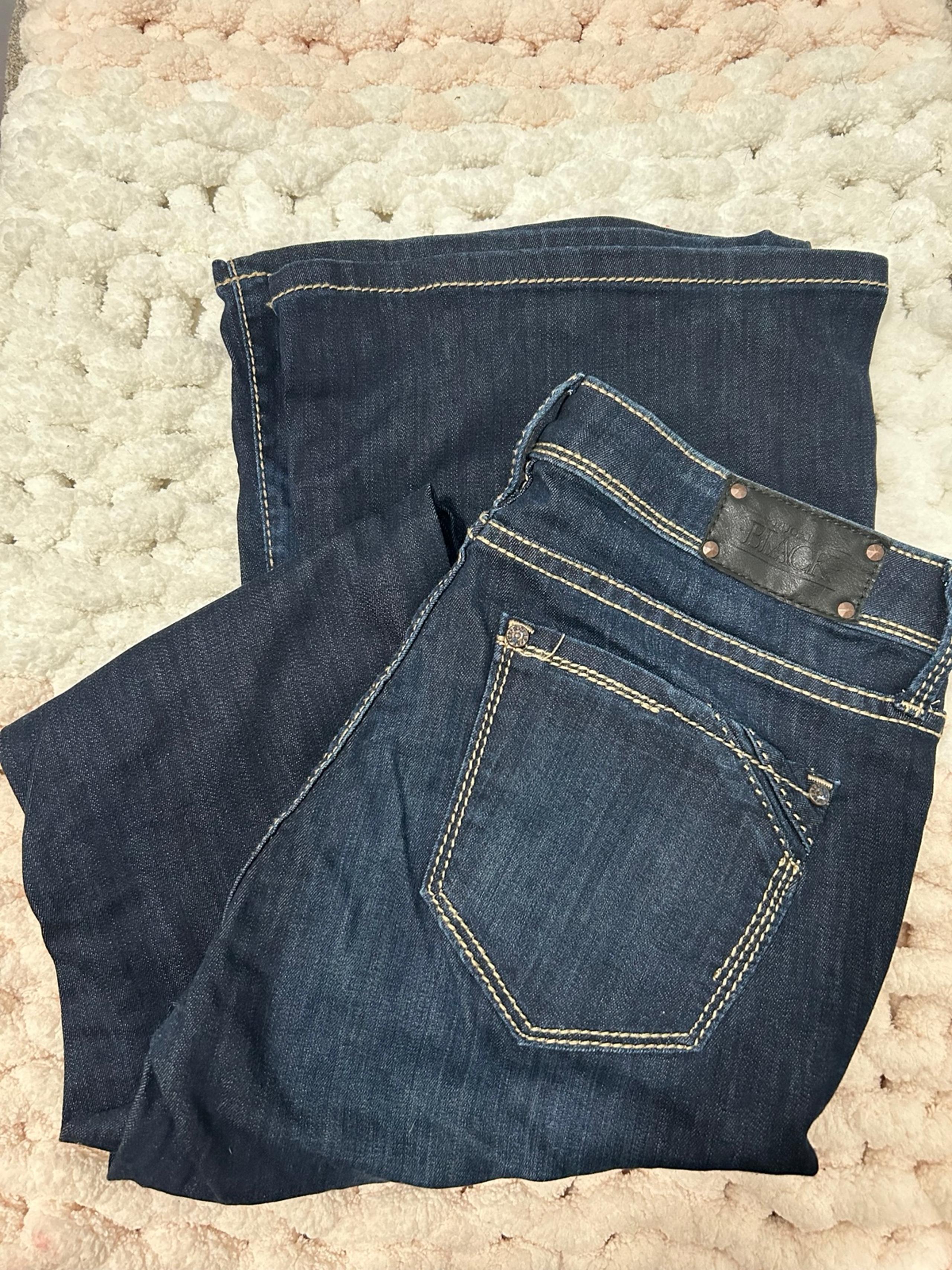 Buckle Black Womens Flare Jeans