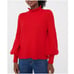 Tuckernuck Delphine Ruffle Neck Sweater size M medium red wool blend