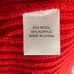 Tuckernuck Delphine Ruffle Neck Sweater size M medium red wool blend