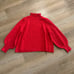 Tuckernuck Delphine Ruffle Neck Sweater size M medium red wool blend