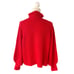 Tuckernuck Delphine Ruffle Neck Sweater size M medium red wool blend
