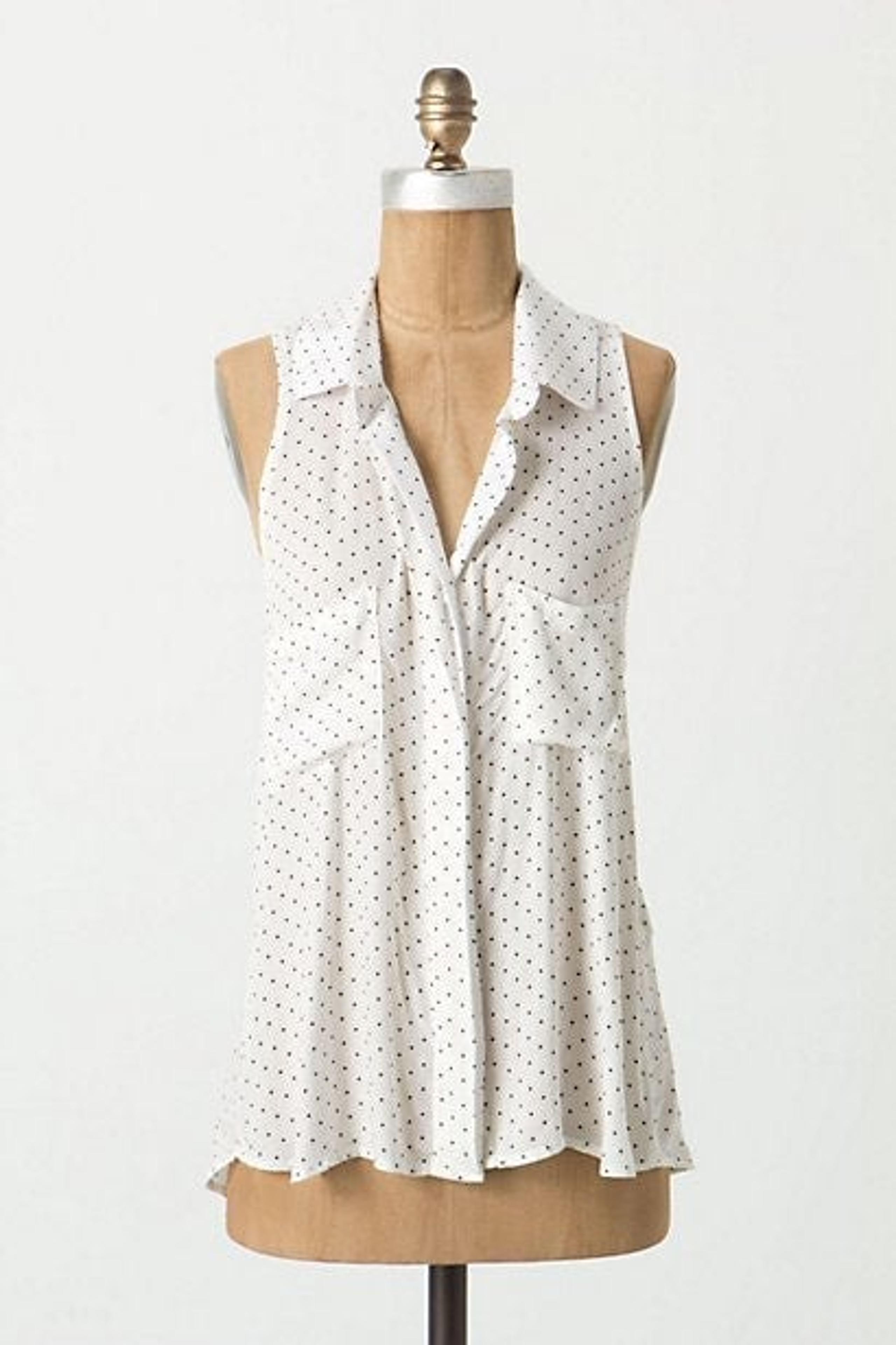 ANTHROPOLOGIE ELEVENSES Polka Dot Tank S