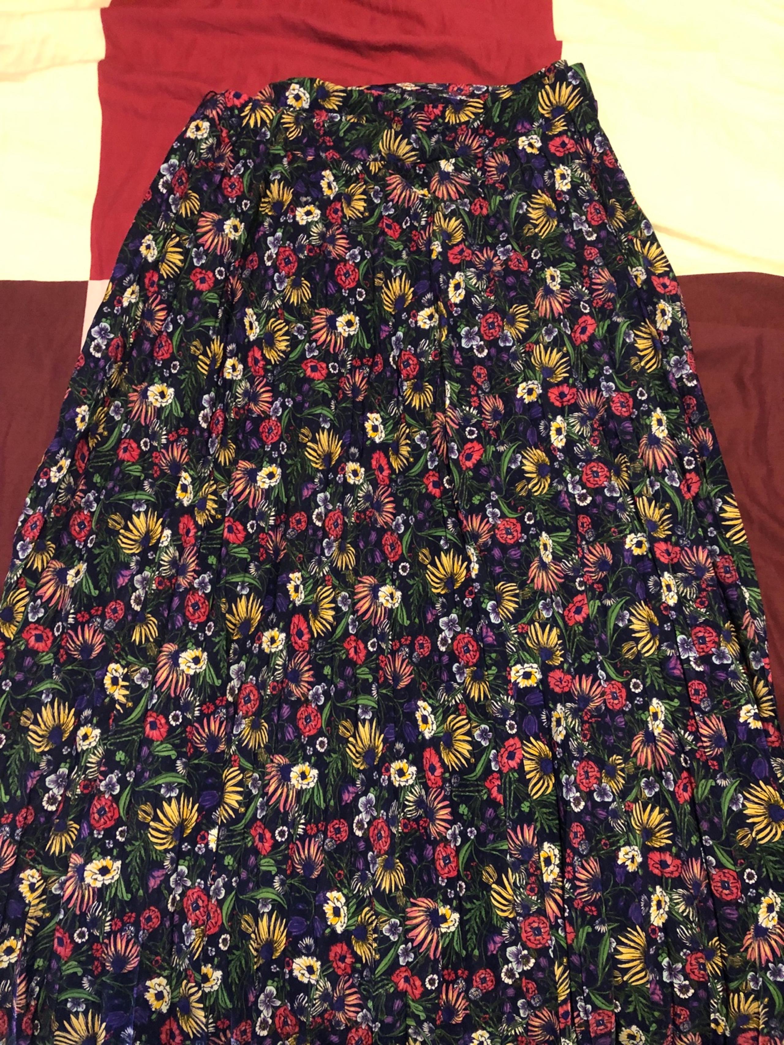 LuLaRoe Deanne Wrap Skirt Purple Floral 2XL