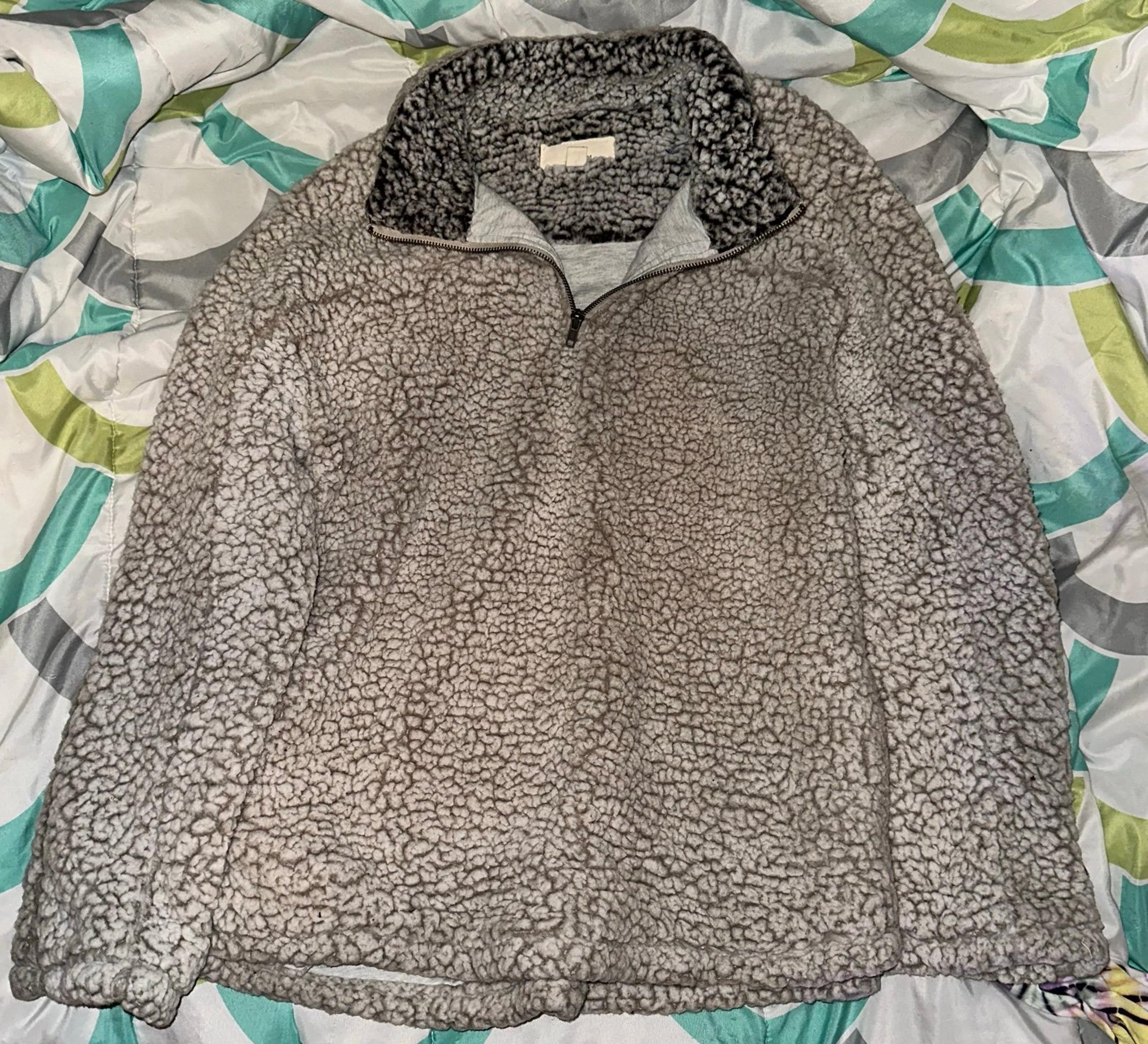 Sherpa Quarter ZipUp Sweatshirt