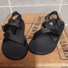 New in Box Chaco Men's Zcloud Solid Black Sandals retail 99.95