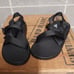 New in Box Chaco Men's Zcloud Solid Black Sandals retail 99.95