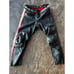 Dainese Men Leather Motorcycle Pants EU 56 US 40 Black Red White Protective Gear