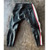Dainese Men Leather Motorcycle Pants EU 56 US 40 Black Red White Protective Gear
