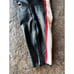 Dainese Men Leather Motorcycle Pants EU 56 US 40 Black Red White Protective Gear