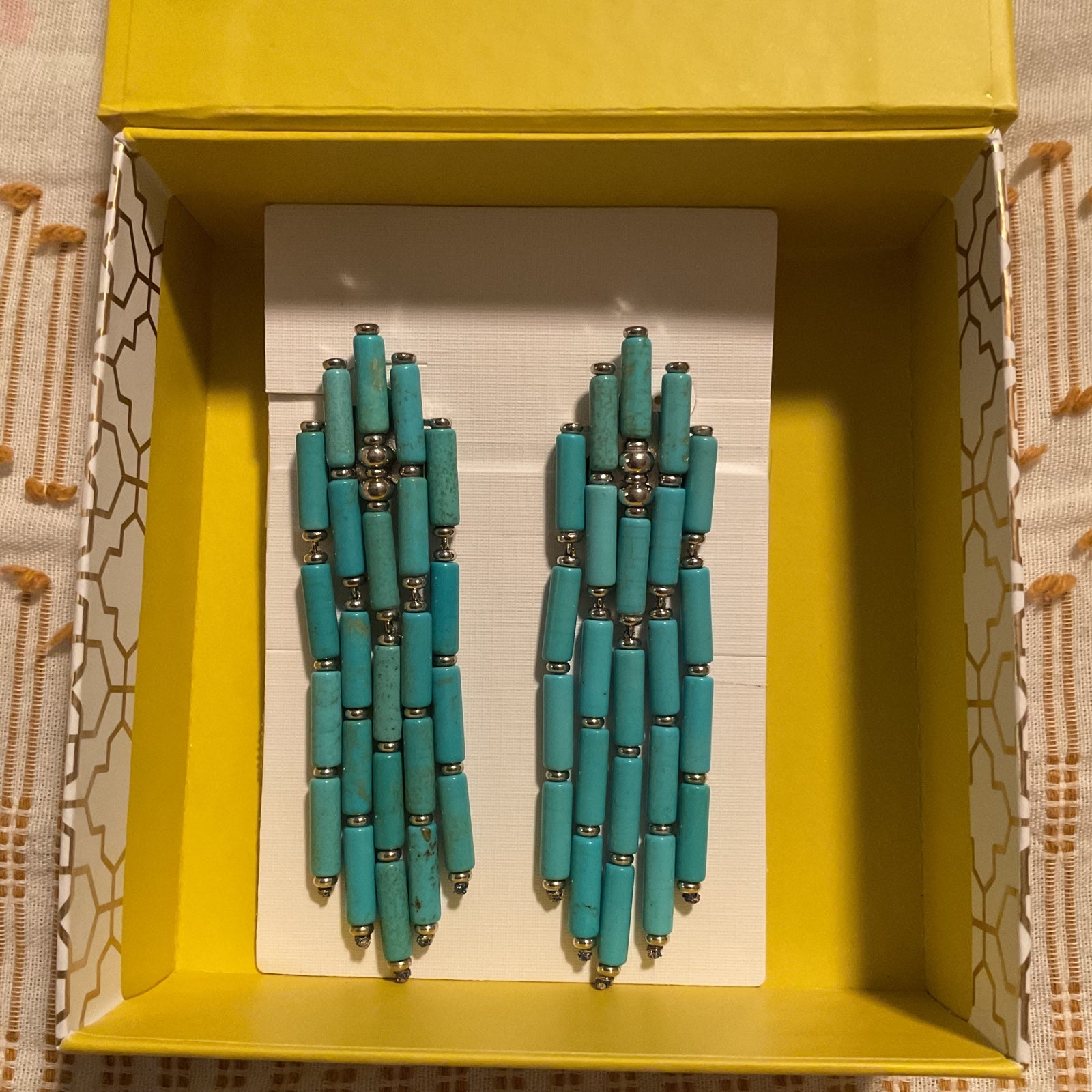 Kendra Scott Bundle Set Ember Statement and Necklace in Turquoise
