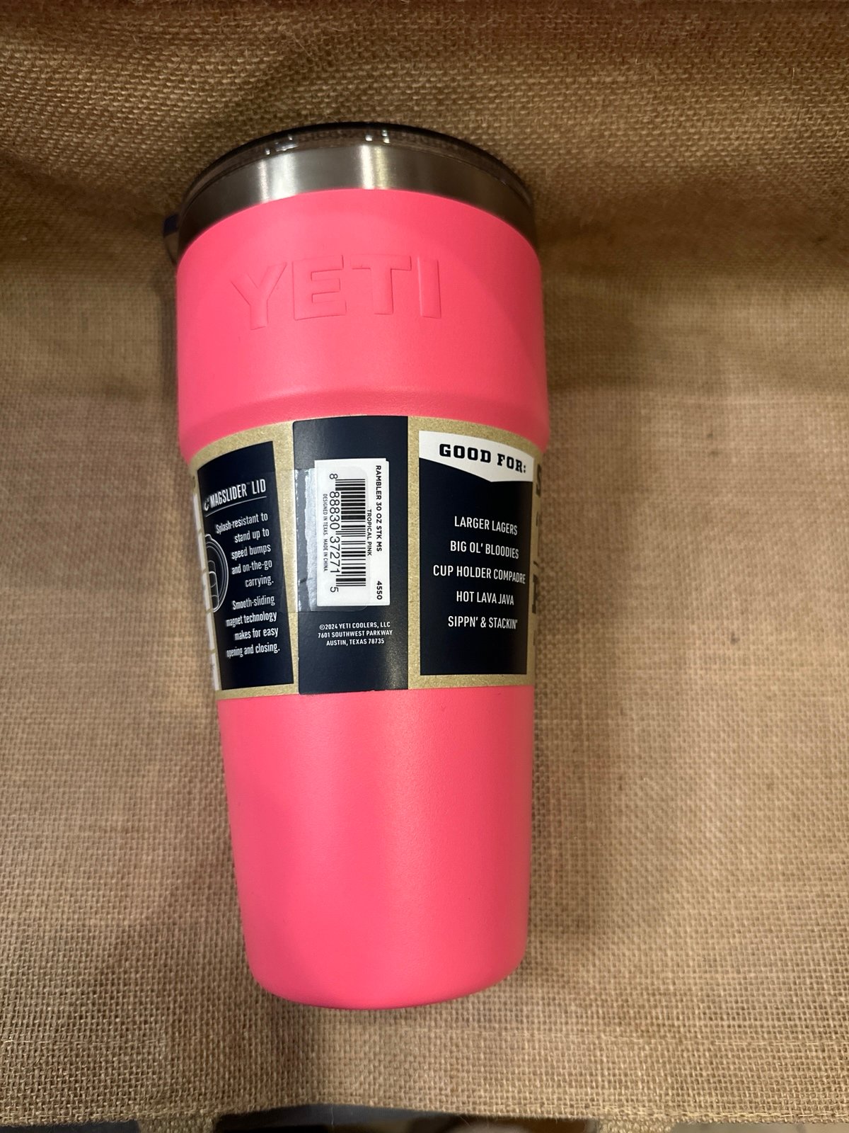 Yeti Rambler 30oz pink
