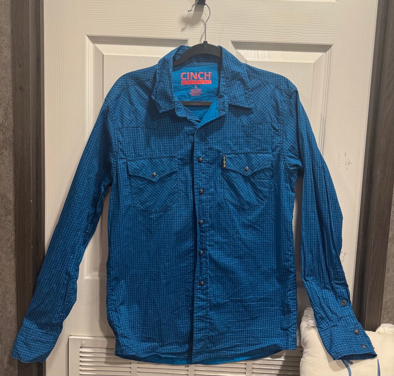 Cinch Western Snap Shirt Modern Fit Size Small