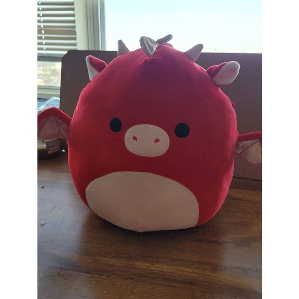 Squishmallows Baiden the Red dragon Kelly Toy 12in Valentines Day gift soft