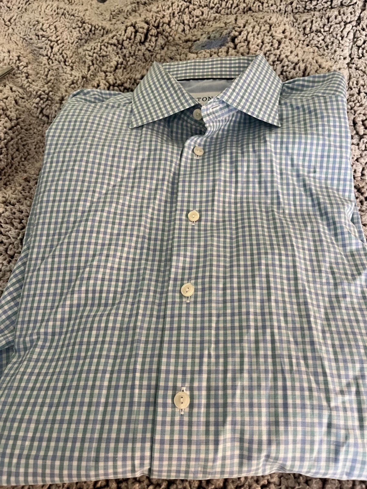 ETON men’s plaid button down. 42 16-1/2 men’s large