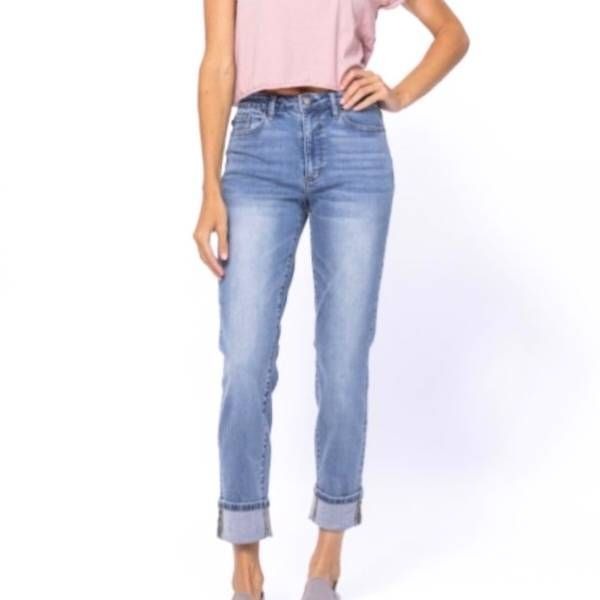 JUDY BLUE HIGH WAIST VINTAGE WASH BOYFRIEND Jeans Sz 13/31