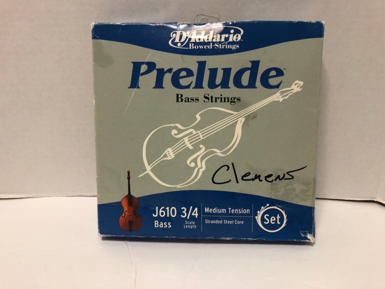 D'Addario Prelude Bass String Set, 3/4 S