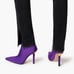 New In Box Good American High Kickstand Neoprene Bootie In Purple