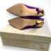New In Box Good American High Kickstand Neoprene Bootie In Purple