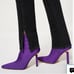 New In Box Good American High Kickstand Neoprene Bootie In Purple