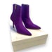 New In Box Good American High Kickstand Neoprene Bootie In Purple