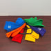 Adidas, 6 Pack Crew Socks, Multicolor, Large