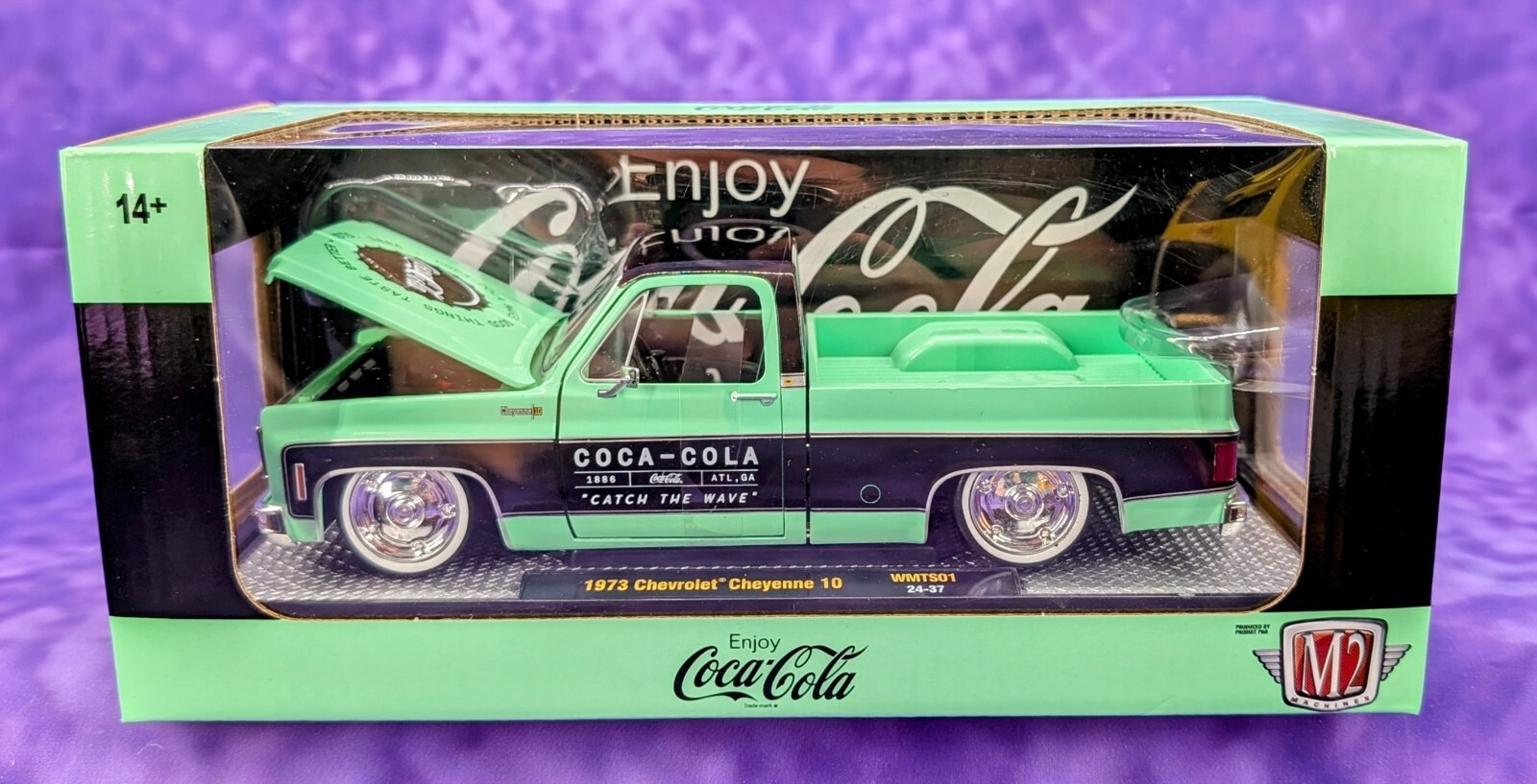 M2 Coca-Cola 1973 Chevrolet Cheyenne 10 Squarebody 1/24 Scale WMTSO1 24-37
