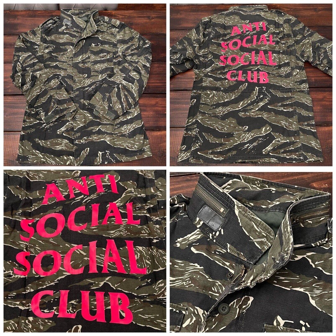 Anti Social Social Club x Alpha Industries ASSC Tiger Camo Defender Jacket